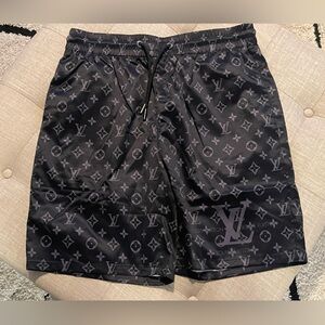 Louis Vuitton Monogram Black and Gray Shorts Men size XL